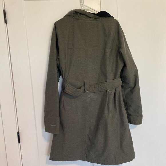 COLUMBIA Sleek Street Insulated Belted Trench Heather Grey Long Jacket Size XL - Picture 7 of 10